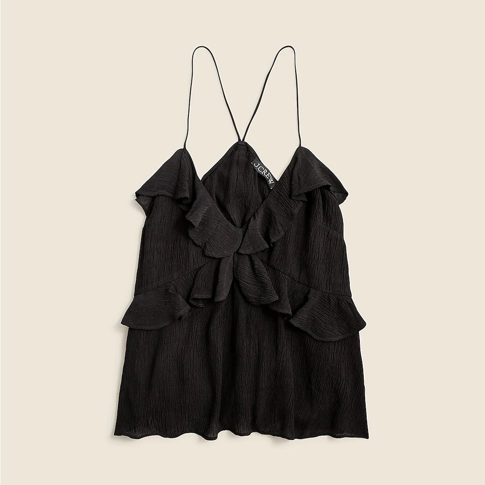 J.Crew Drapey ruffle tank top CA610